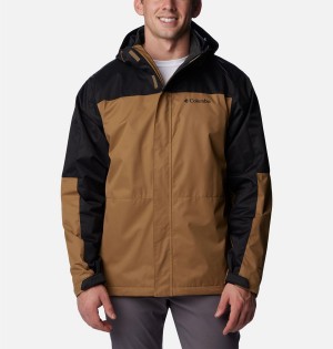 Columbia Hikebound Interchange Men's 3 In 1 Jackets Brown | NCDTLR-548