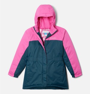 Columbia Hikebound Long Insulated Kids' Jacket Turquoise | EATNWZ-136