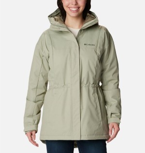Columbia Hikebound Long Insulated Women's Puffer Jacket Green | NGLJWF-451
