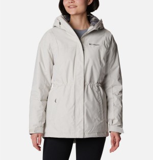 Columbia Hikebound Long Insulated Women's Puffer Jacket White | KGLBCR-436