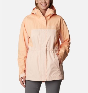 Columbia Hikebound Long Women's Rain Jacket Orange | ALZOVQ-764