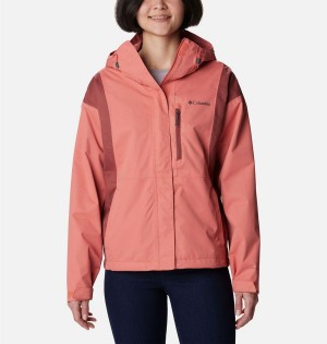 Columbia Hikebound Women's Rain Jacket Coral | CZBGNL-230