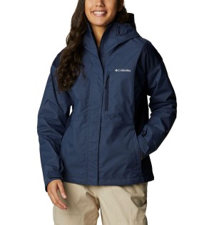 Columbia Hikebound Women's Rain Jacket Navy | ABOHGP-467