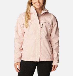 Columbia Hikebound Women's Rain Jacket Pink | EBDIUZ-651