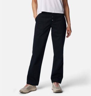 Columbia Holly Hideaway Cotton Women's Pants Black | DLZGUH-582