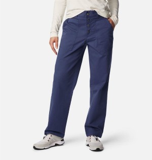 Columbia Holly Hideaway Cotton Women's Pants Navy | AIPCGE-018