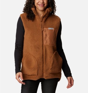Columbia Holly Hideaway Women's Vest Brown | DUTQEL-087