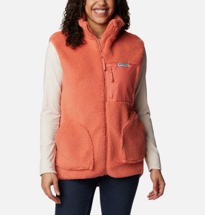 Columbia Holly Hideaway Women's Vest Coral | AFMRCY-632