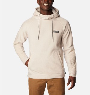 Columbia Hunterdon Fleece Men's Hoodie Beige | YCDLPJ-942