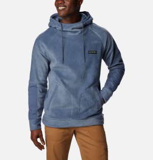Columbia Hunterdon Fleece Men's Hoodie Blue | AYFVGD-105