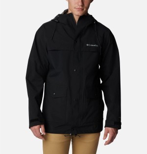 Columbia Ibex II Shell Men's Rain Jacket Black | GSMTVY-642