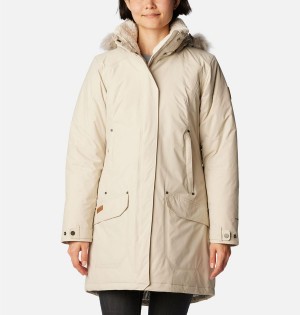 Columbia Icelandite TurboDown Women's Coats Khaki | EBWPQS-642