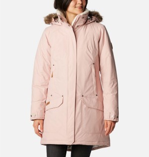 Columbia Icelandite TurboDown Women's Coats Pink | SCJBTK-319