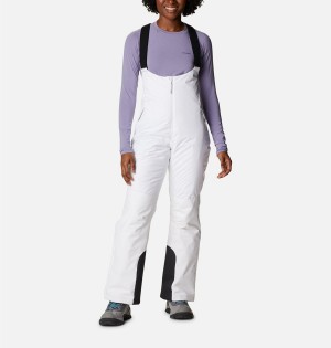 Columbia Iceventure Insulated Ski Bib Women's Pants White | GUSNWC-735