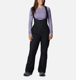 Columbia Iceventure Insulated Ski Bib Women's Pants Black | PEZLQU-678