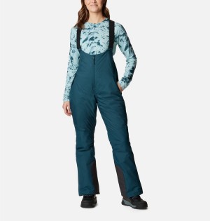 Columbia Iceventure Insulated Ski Bib Women's Pants Turquoise | AHECKY-479