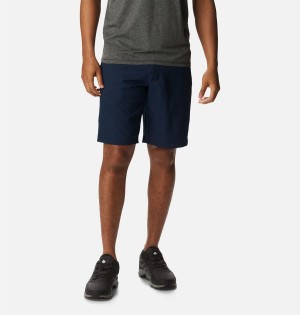 Columbia Iron Mountain Trail Men's Shorts Navy | YPOBNH-278