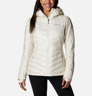 Columbia Joy Peak Insulated Hooded Women's Puffer Jacket White | JYHINR-643