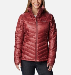 Columbia Joy Peak Insulated Women's Puffer Jacket Red | YWUGSD-978