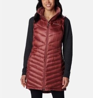 Columbia Joy Peak Long Women's Vest Coral | SVNZKP-426