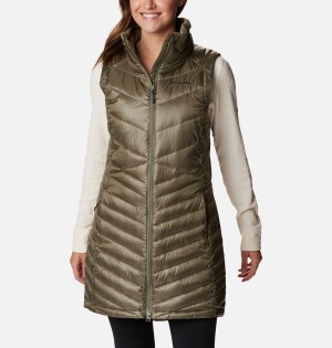 Columbia Joy Peak Long Women's Vest Green | UKDRPI-164