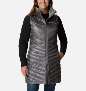 Columbia Joy Peak Long Women's Vest Grey | IRXQSJ-215