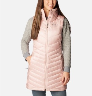 Columbia Joy Peak Long Women's Vest Pink | BYKFDC-892