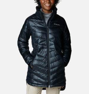 Columbia Joy Peak Mid Women's Puffer Jacket Black | QVULCD-649