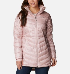 Columbia Joy Peak Mid Women's Puffer Jacket Pink | GYHAVW-084