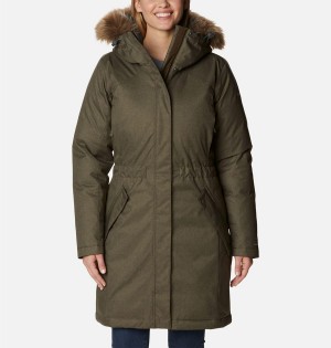 Columbia Juniper Ridge Parka Women's Puffer Jacket Olive | REBCMU-073