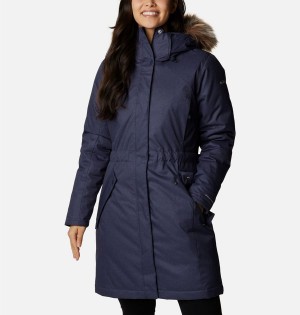 Columbia Juniper Ridge Parka Women's Puffer Jacket Navy | ZMLIGP-456