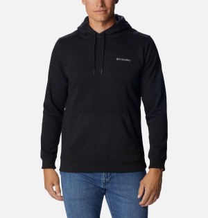 Columbia Keyhole Peak Logo Men's Hoodie Black | HXCKZS-076