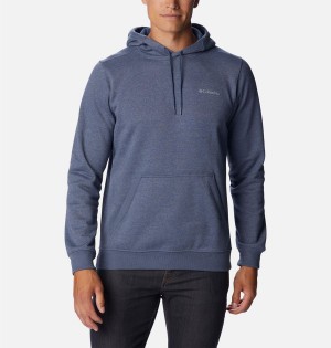 Columbia Keyhole Peak Logo Men's Hoodie Blue | XQSBOP-978