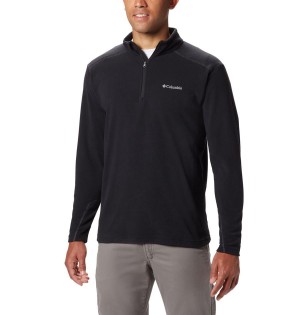 Columbia Klamath Range II Half Zip Fleece Men's Pullover Black | OPVBSG-791