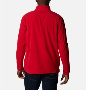 Columbia Klamath Range II Half Zip Fleece Men's Pullover Red | UZMNIS-631