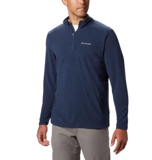 Columbia Klamath Range II Half Zip Fleece Men's Pullover Navy | ATNVBK-315