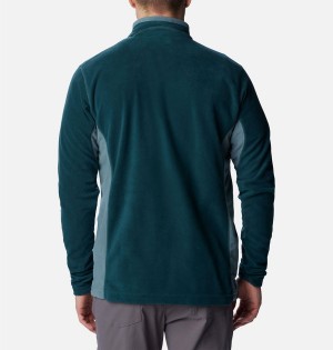 Columbia Klamath Range II Half Zip Fleece Men's Pullover Turquoise | AWFJMI-958