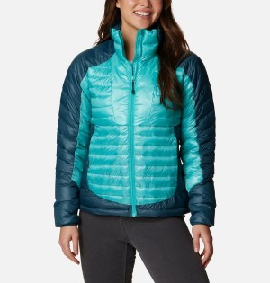 Columbia Labyrinth Loop Insulated Women's Puffer Jacket Turquoise | BRPCZL-731