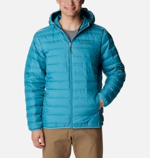 Columbia Lake 22 Hooded Insulated Men's Puffer Jacket Blue | CYNRFX-891