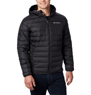 Columbia Lake 22 Hooded Insulated Men's Puffer Jacket Black | RCWBPY-413