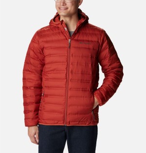 Columbia Lake 22 Hooded Insulated Men's Puffer Jacket Red | PZJTMI-961