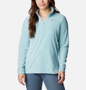 Columbia Lake Aloha Half Zip Fleece Women's Pullover Turquoise | QOXTAK-623