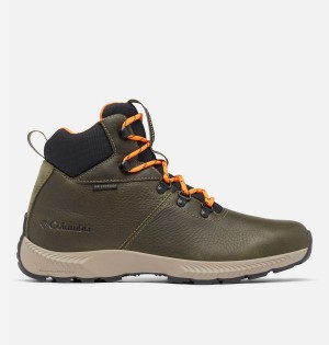 Columbia Landroamer Explorer Waterproof Boot Men's Hiking Shoes Olive | BUCAEN-701