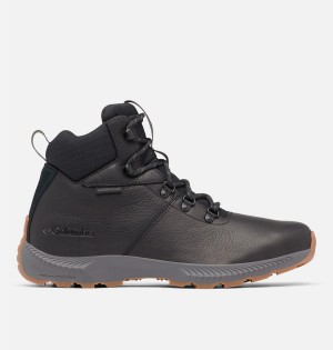 Columbia Landroamer Explorer Waterproof Boot Men's Hiking Shoes Black | CJZWUO-681