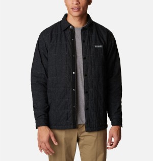Columbia Landroamer Quilted Jacket Men's Shirt Black | PMDRIC-972