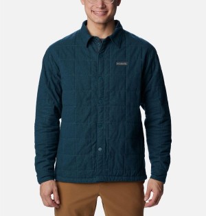 Columbia Landroamer Quilted Jacket Men's Shirt Green | VIAQSW-296
