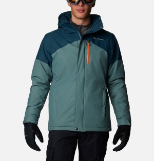 Columbia Last Tracks Insulated Men's Ski Jacket Blue | IJHODP-850