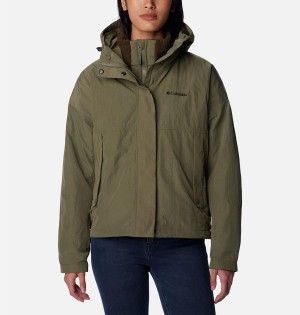 Columbia Laurelwoods II Interchange Women's 3 In 1 Jackets Green | UFTQXR-172