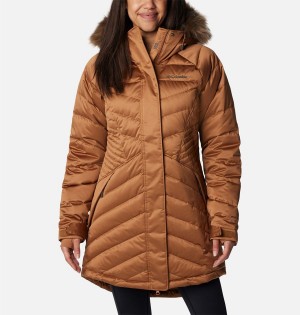 Columbia Lay D III Mid Women's Puffer Jacket Brown | TNDBUA-103