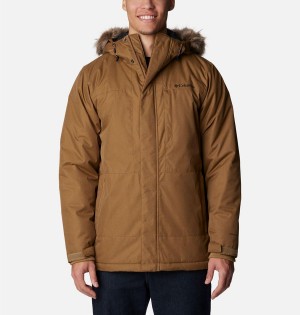 Columbia Leif Trail Men's Coats Brown | NTFOYK-310